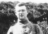 Cassell photographed at the entrance to a German dug-out