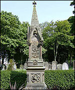 Tall memorial stone
