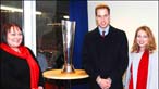Nicola Palterman and Mari Thomas with Prince William