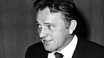 Black and white image of Burton