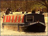 Boat on river