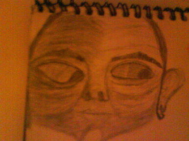 Old woman's face