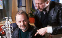 John Peel in the studio