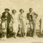 This Photograph is of my family on holiday in Cliftonville.  Me as a young child, my maternal grandmother, Aunt, Mother and Father.  About 1937