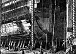 The shape of the 'Great Eastern', on 6 June 1857