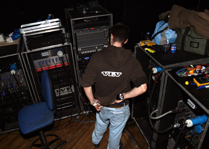Amp'd up and under a watch eye, the Valve technicians made sure the sound stayed crisp and, of course, very loud.
