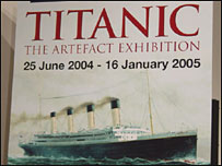 Titanic exhibition poster