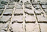 A quarry floor showing quarrying marks made by the ancient Egyptians