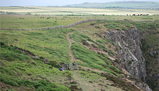 Pwllcrochan cliffs