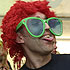 Raver in the Radio 1 VIP area