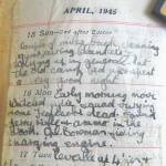 Diary entries for the 15th to the 18th of April 1945 Diary entries for the 15th to the 18th of April 1945