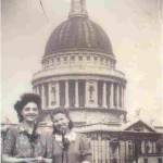 Mary Daniels and friend at Faraday House overlooking St Paul's London Mary Daniels and friend at Faraday House overlooking St Paul's London