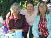 Visitors to cafe