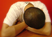 A boy sleeping