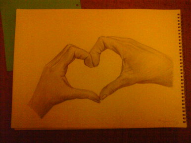 heart shaped hands