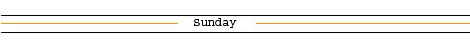 sunday