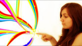 Finger painting...