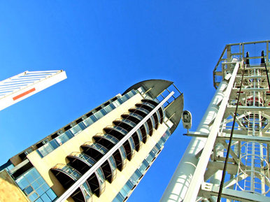 Towers versus blue