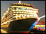 Queen Victoria at night in Southampton