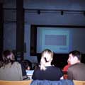 Kirsty's view in the lecture theatre