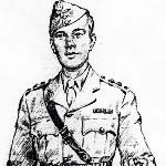 Pencil sketch of Lieutenant Gerald Wheatley in the uniform of The First Gurkha Rifles Pencil sketch of Lieutenant Gerald Wheatley in the uniform of The First Gurkha Rifles