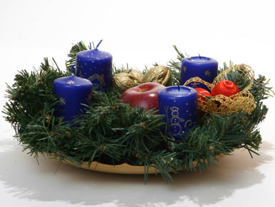 A Christmas wreath