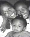 Angela with her children 
