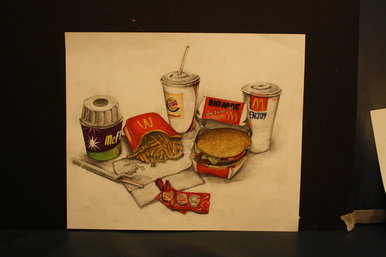 Still life crayon