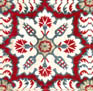 Plantlike patterns with four-way symmetry