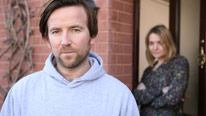 Rat catcher Sam (Dean Lennox Kelly) and Caroline (Christine Bottomley)
