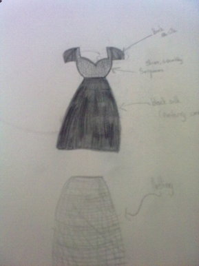 black dress