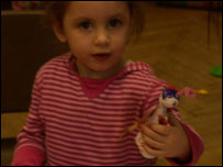 Child with angel