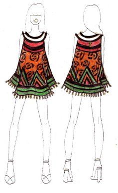 poncho dress