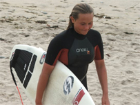 Tassy on the beach