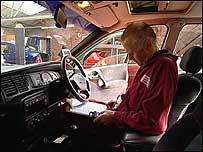 Driver in car