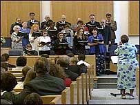 Mormon congregation