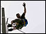 Man in bosun's chair