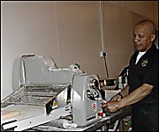 Franz at machine