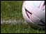 Football on pitch